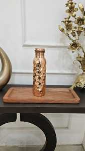 Botella de Cobre Martillado Ecológica Premium, Unisex, con Caja de Regalo, Tapa Segura para Guardar Agua, Apta para Líquidos Calientes, Ideal para Yoga, Gimnasio y Actividades al Aire Libre - Product Image 3