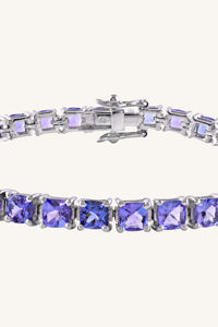 Pulsera de Tanzanita en Plata de Ley 92.5 KLSB-20415 - Product Image 4