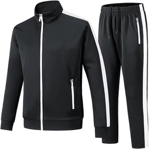Men's Tracksuit Set <b>Zip</b> <b>Up</b> <b>Jacket</b> And Matching Pants Athletic Sportswear Training Casual Regular Fit Lightweight Active Clothing - Product Image 1