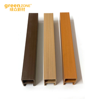 Plafond WPC, poutres de plafond en PVC WPC, tubes en bois pour la décoration intérieure