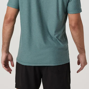 Service OEM : T-shirt décontracté uni à col rond pour homme, coupe ample, idéal pour la gym, à prix compétitif pour les acheteurs en gros - Product Image 5