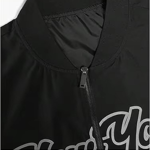 Chaqueta de Invierno Cálida y Cómoda para Hombre, Estilo Letterman, con Cuello Alto, Logotipo Frontal, Resistente al Viento, Transpirable, de Secado Rápido, Alta Calidad y Ecológica - Product Image 2