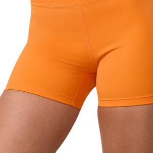 Orange Contrast <b>Shorts</b> <b>Women</b> High Waist Gymwear <b>Shorts</b> Stretch Fitness Training Activewear Workout Performance Wear - Product Image 4