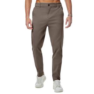 Pantalones Chino Color Taupe para Hombre, Corte Relajado, Algodón Twill, Tono Tierra, Ropa Casual Masculina, Cómodos, Precio Económico - Product Image 6
