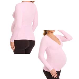 Débardeur de yoga personnalisé en gros pour la maternité, dos nageur, respirant, absorbant la transpiration, séchage rapide, pour l'entraînement pendant la grossesse - Product Image 5