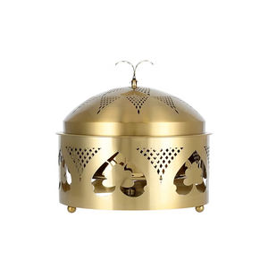 Olla de Metal de Diseño Árabe de Excelente Calidad en Color Plateado con Tapa, la Más Vendida, para Mantener la Comida Caliente - Product Image 2