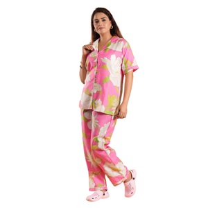 Pijamas de seda premium para mujer, conjunto ligero y elegante para dormir, fabricante de marca privada - Product Image 4