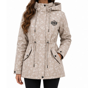 Chaqueta térmica de invierno con capucha para mujer, con tela impermeable y resistente al viento, cuello y comodidad premium para la nieve y senderismo. - Product Image 1