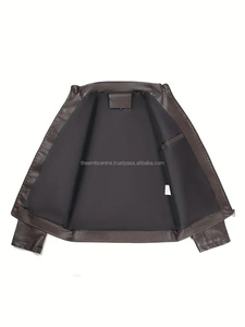 แจ็กเก็ตหนังแฟชั่นสำหรับผู้ชายแจ็กเก็ตหนังแฟชั่นแบบปรับแต่งได้สไตล์ใหม่ - Product Image 6