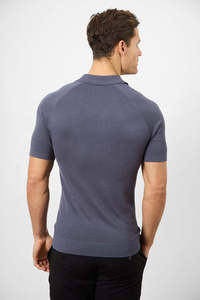 Men's Casual for Shirt <b>100</b>% <b>Polyester</b> <b>Yarn</b> Dyed Knitted Fabric Short Sleeve OEM Service Custom Logo Back Neck Heat-Transfer - Product Image 3
