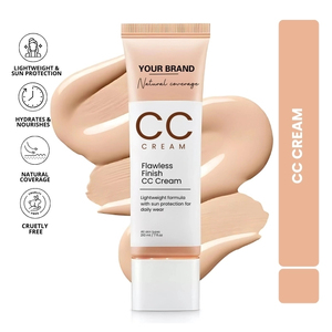 Prebase Correctora de Color CC Cream - Base de Maquillaje Iluminadora con SPF, Minimiza Poros e Hidrata - Product Image 2