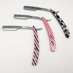 Lames de rechange personnalisées pour rasoir droit en acier inoxydable pour hommes, manche à motif de salon, sûres et de haute qualité ANAAIF - Product Image 3