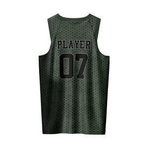 Camiseta de Baloncesto Personalizada para Hombre, Sublimada por Delante, Reversible, sin Mangas, de Malla Transpirable 100% Poliéster que Absorbe la Humedad - Product Image 3