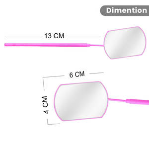 Miroir grossissant pour cils, long manche, pour vérifier les extensions de cils, outils de maquillage, fournisseur de miroirs en acier inoxydable - Product Image 3