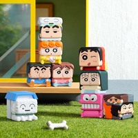 Figurines empilables authentiques Pop Mart POP CUBE 2ème série, mini boîte mystère, lot de 9, jouets d'anime, décoration