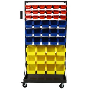 Organizzatore di stoccaggio per scaffalature con bloccaggio a 90 parti per scaffali di Garage e Garage per la casa - Product Image 2