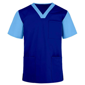 Hot Sale Unique Design Spandex Medical <b>Scrub</b> Shirts <b>Plus</b> <b>Size</b> Quick Dry Breathable Unisex Canvas Fabric Custom Hospital Uniforms - Product Image 1