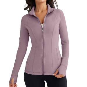 Chaqueta Deportiva de Moda para Mujer, Color Sólido, Talla Personalizada, Transpirable, para Gimnasio - Product Image 3
