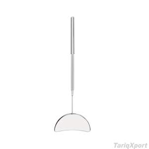 Espejo de Bolsillo Cuadrado Iluminado Profesional de Alta Calidad para Pestañas, de Una Sola Cara, con Mango de Acero Inoxidable, Acabado Plateado Personalizado - Product Image 3