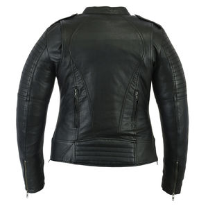 Chaqueta de Cuero Genuino para Hombre, Estilo Motero, Ajustada, para Invierno, Chaqueta de Motociclista, Venta al Por Mayor - Product Image 2