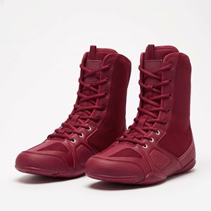 KHUMBRO ENTERPRISES Chaussures de boxe de haute qualité pour hommes, respirantes, en cuir, à lacets, pour la musculation et la remise en forme - Product Image 4