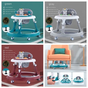 2023 spedizione a buon mercato baby push walker migliore luce di alta qualità musicale pieghevole girello con ruote <span class=keywords><strong>e</strong></span> sedile - Product Image 6