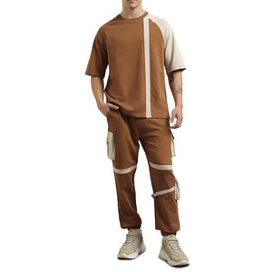 Chándal Deportivo Personalizado para Hombre, Diferentes Colores Sólidos, de Alta Calidad, Manga Larga, Dos Piezas, Sudadera, Invierno, Algodón - Product Image 1