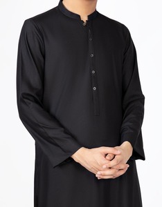 <b>Men</b> Juba Traditional Modest Robe Muslim Islamic Clothing Comfortable Long Sleeve Loose Fit Breathable Fabric - Product Image 5
