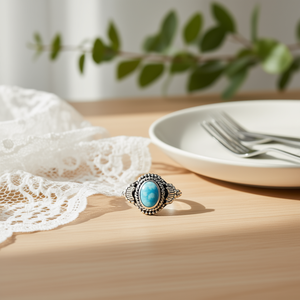 Bague en Larimar de 3,3 grammes, élégante et stylée, accessoire de montre - Product Image 3