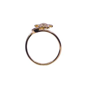 Bague classique pour femme en argent sterling 925 plaqué or avec saphir bleu et tourmaline multicolore, idéale pour les mariages - Product Image 3