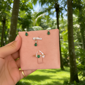 Ensemble de bijoux en émeraude - Product Image 3