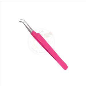 แหนบต่อขนตาสแตนเลสโค้ง ทนทาน ป้องกันไฟฟ้าสถิตย์ พร้อมโลโก้สั่งทำได้ - Product Image 5