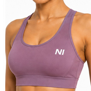 OEM Women Seamless sports bra scoop neck Racerback zip front sports bra Medium support sports bra Nofyan Ind Women Bra - Product Image 4