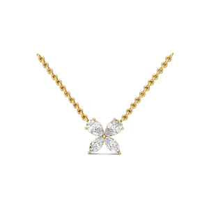 Collier pendentif floral de luxe en or jaune 14 carats, diamant brillant cultivé en laboratoire certifié IGI, plaqué rhodium, pour femme, idéal pour les fêtes et mariages - Product Image 5