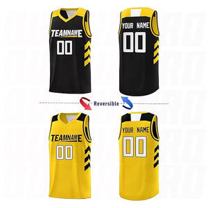 Uniforme de basket-ball d'été personnalisé en polyester, respirant, grande taille, imprimé, séchage rapide, maillot réversible, vêtements de sport, uniforme d'équipe - Product Image 2