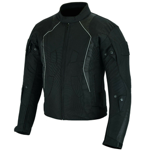 Chaqueta de Motocicleta de Poliéster Negra de Manga Larga para Hombre, Transpirable, Protectora, para Todas las Estaciones - Product Image 2