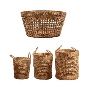 CRUX SERIES <b>Hamper</b> Baskets Seagrass Water Hyacinth Basket Pantry Organizer Layout For Laundry Room - Product Image 4