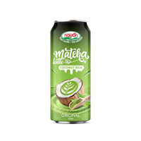 Latte au matcha, mangue tropicale et lait de coco, boisson prête à boire, infusée aux fruits, pressée fraîchement, à base de plantes, pour commande en gros, jus en vrac