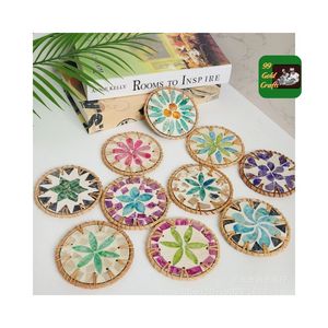 RECOMENDADO POR ARTESANOS LOCALES: MANTEL DE RATÁN ESTILO BOHEMIO DE VIETNAM, AL POR MAYOR, ANTIDESLIZANTE, SOBRE TODO PARA TÉ, PRECIO ECONÓMICO - Product Image 2