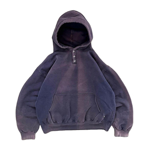 Sweat-shirt à capuche surdimensionné pour homme Raw Pulse, 100% coton, molleton français, manches régulières, poche, tricoté, imprimé, écologique, hiver - Product Image 3