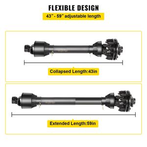 Alberi di trasmissione 1 3/8FT 6 scanalature PTO per trattori, serie 4, lunghezza 43FT 59FT, per Trinciaerba PTO - Product Image 4