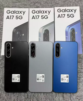 Téléphones mobiles d'occasion pas chers, livraison rapide pour Samsung A17 5G, édition 6 Go + 128 Go, smartphone Android d'origine