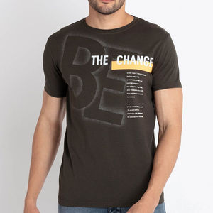 Nouvelle Collection Été – T-shirts Homme 100% Coton Peigné à Manches Courtes Col Rond Imprimé Respirant Anti-Plis Style Urbain - Product Image 1