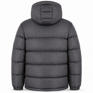 High Quality Hooded Puffer Jacket Exporter Nylon Shell Synthetic Filling Wind Resistant Design Premium Winter Casual <b>Coat</b> <b>Line</b> - Product Image 3