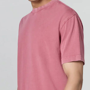 Camiseta de Algodón de Alta Calidad con Lavado Ácido, Transpirable, Moderna, a Precio Económico, para Uso Diario e Informal - Product Image 4