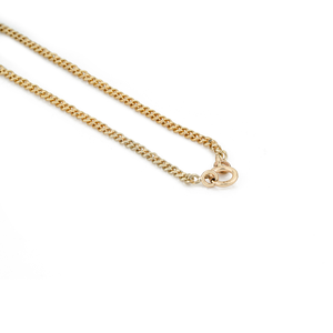 Collier Pendentif à Pierre Unique en Or Jaune K14, Design Minimaliste et Élégant, Chaîne à Maillons Curb avec Émeraude 100% Authentique, Bijoux Empilables - Product Image 6