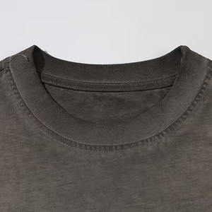 T-shirts pour hommes en coton 100% anti-plis, coupe oversize, effet délavé, haute qualité, vente en gros, manches courtes, fournisseur du Pakistan - Product Image 5
