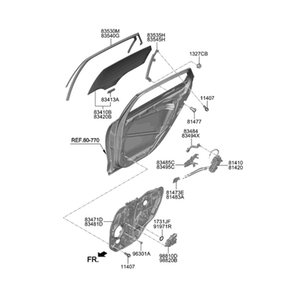 Nouvelles serrures et quincaillerie de porte extérieures K9 81420J6000 - Product Image 2