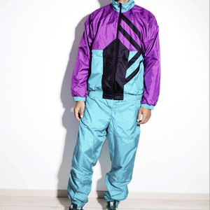 Ensemble de survêtement coupe-vent pour homme, veste et pantalon décontractés, tissu léger, coupe confortable, vêtements de sport d'extérieur - Product Image 3