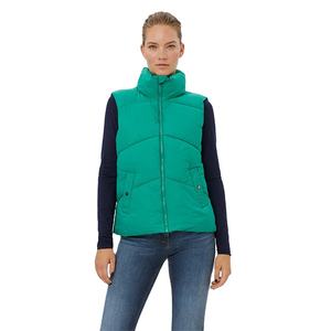 Chaleco de Invierno para Mujer, Diseño de Cuello Acolchado Tejido, Dos Bolsillos, Alta Calidad, Personalizable con Logotipo OEM, Venta Caliente - Product Image 4